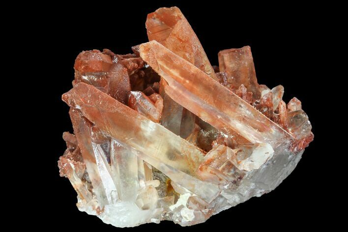 Natural, Red Quartz Crystal Cluster - Morocco #101004